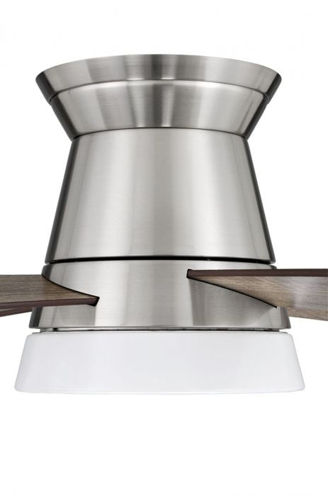 Craftmade Revello REV52BNK4 Ceiling Fan 52 - Brushed Polished Nickel, Driftwood/Driftwood/