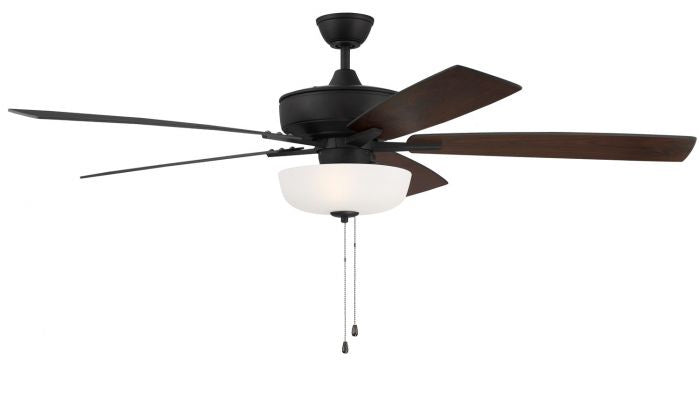 Craftmade Super Pro 111 S111ESP5-60ESPWLN Ceiling Fan 60 - Espresso, Espresso/Walnut/