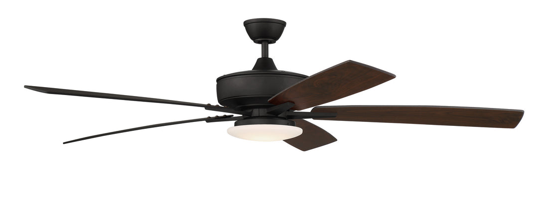 Craftmade Super Pro 112 S112ESP5-60ESPWLN Ceiling Fan 60 - Espresso, Espresso/Walnut/