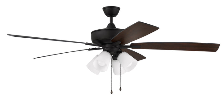 Craftmade Super Pro 114 S114ESP5-60ESPWLN Ceiling Fan 60 - Espresso, Espresso/Walnut/