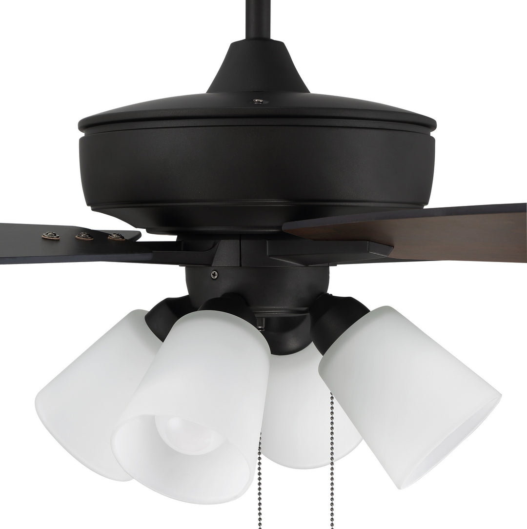 Craftmade Super Pro 114 S114ESP5-60ESPWLN Ceiling Fan 60 - Espresso, Espresso/Walnut/