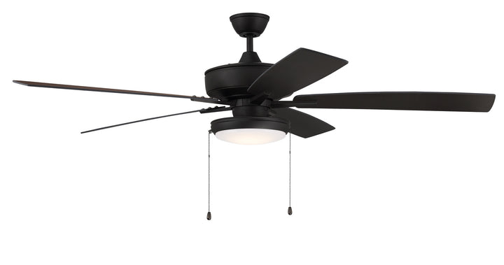 Craftmade Super Pro 119 S119ESP5-60ESPWLN Ceiling Fan 60 - Espresso, Espresso/Walnut/