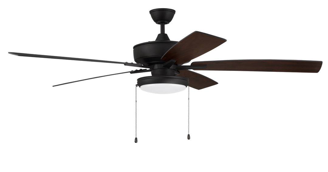 Craftmade Super Pro 119 S119ESP5-60ESPWLN Ceiling Fan 60 - Espresso, Espresso/Walnut/