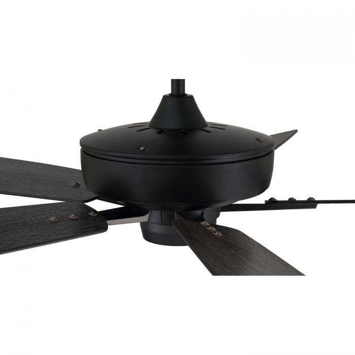 Craftmade Super Pro 60 S60FB5-60FBGW Ceiling Fan 60 - Flat Black, Flat Black/Greywood/