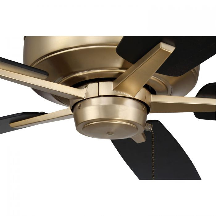 Craftmade Super Pro 60 S60SB5-60BWNFB Ceiling Fan 60 - Satin Brass, Black Walnut/Flat Black/