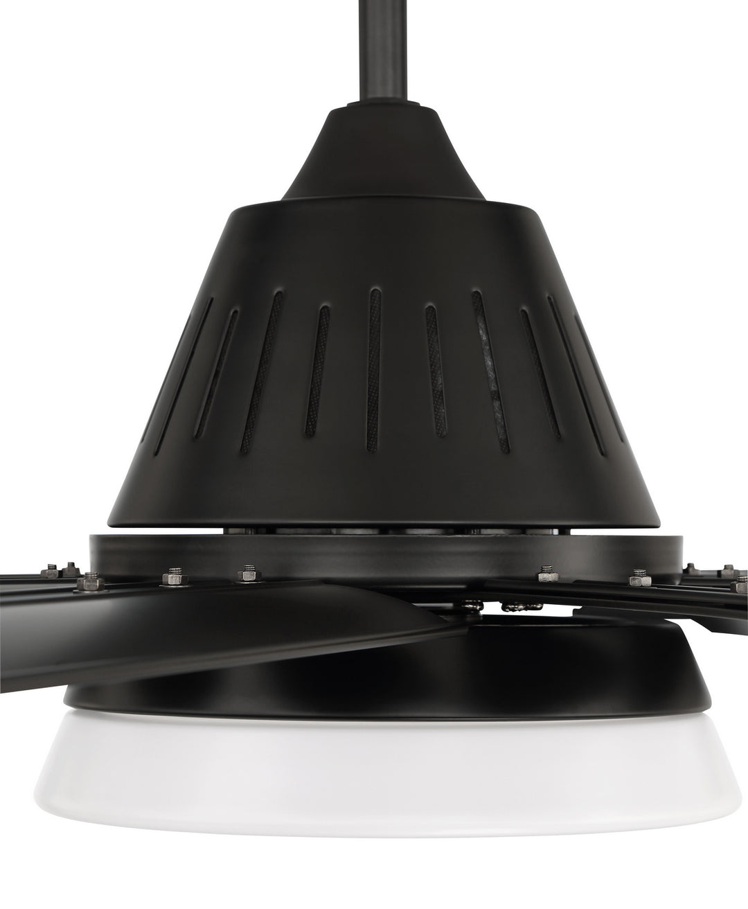 Craftmade Wingtip WTP72FB8 Ceiling Fan 72 - Flat Black, Flat Black/Flat Black/