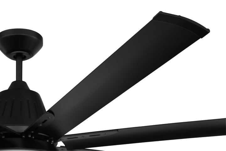 Craftmade Wingtip WTP72FB8 Ceiling Fan 72 - Flat Black, Flat Black/Flat Black/