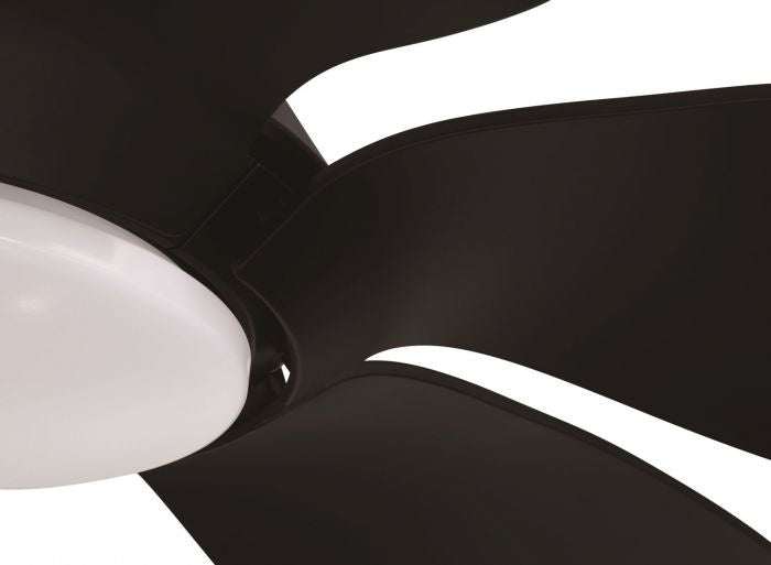 Craftmade Zoom ZOM66FB6 Ceiling Fan 66 - Flat Black, Flat Black/Flat Black/