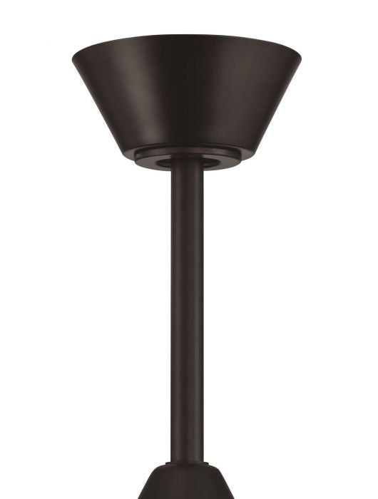 Craftmade Zoom ZOM66FB6 Ceiling Fan 66 - Flat Black, Flat Black/Flat Black/