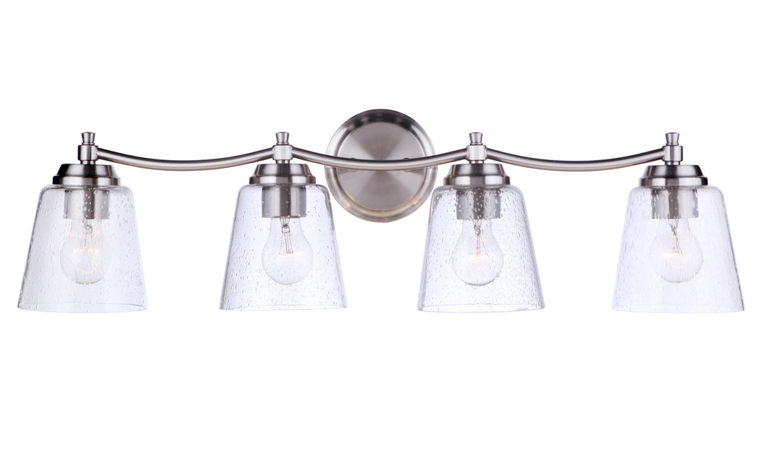 Craftmade Tyler 50204-BNK Bath Vanity Light 31 in. wide - Brushed Polished Nickel