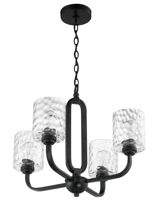 Craftmade Collins 54224-FB Chandelier Light - Flat Black