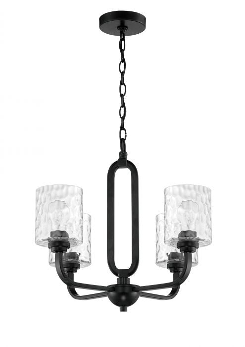 Craftmade Collins 54224-FB Chandelier Light - Flat Black