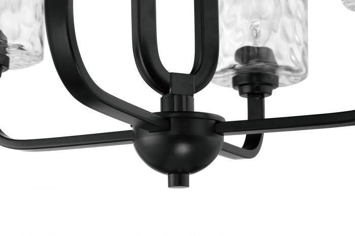 Craftmade Collins 54224-FB Chandelier Light - Flat Black