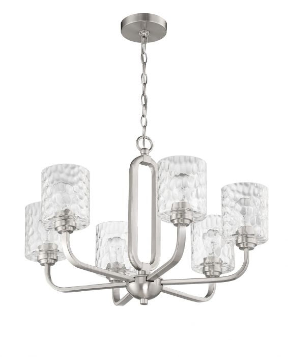 Craftmade Collins 54226-BNK Chandelier Light - Brushed Polished Nickel