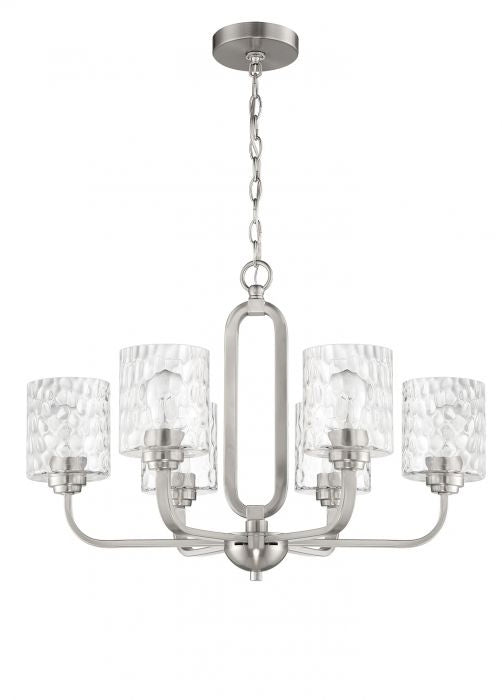 Craftmade Collins 54226-BNK Chandelier Light - Brushed Polished Nickel