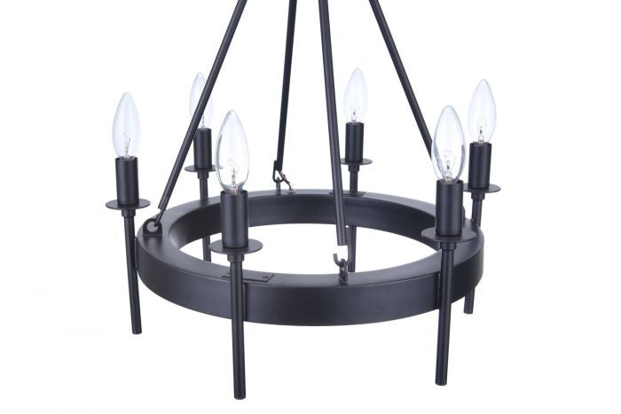 Craftmade Larrson 54326-FB Chandelier Light - Flat Black