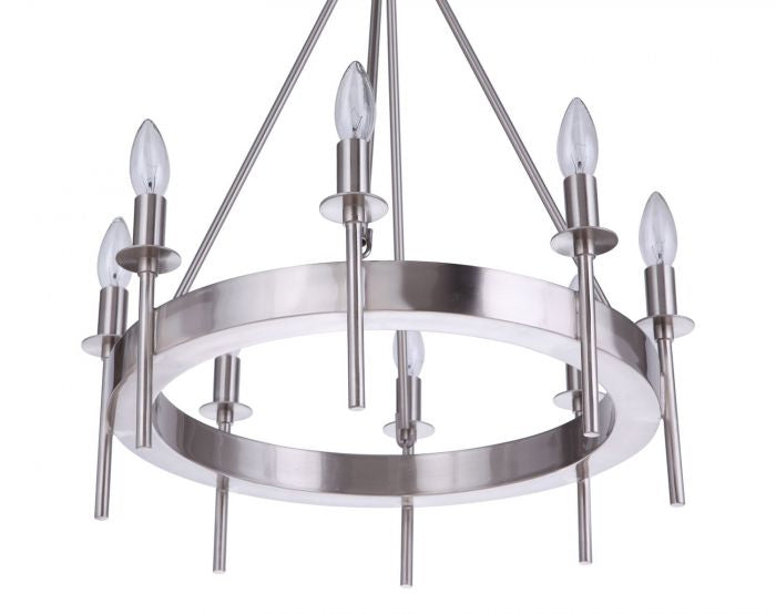 Craftmade Larrson 54328-BNK Chandelier Light - Brushed Polished Nickel