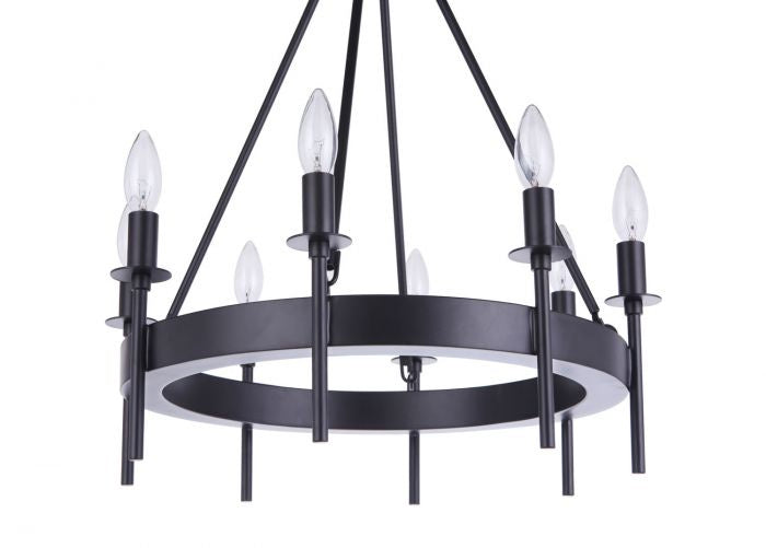 Craftmade Larrson 54328-FB Chandelier Light - Flat Black