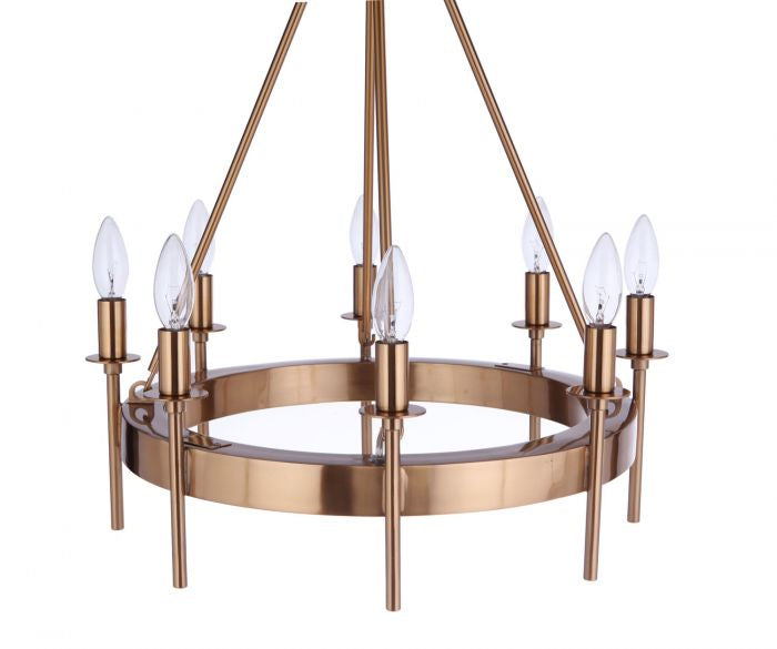 Craftmade Larrson 54328-SB Chandelier Light - Satin Brass