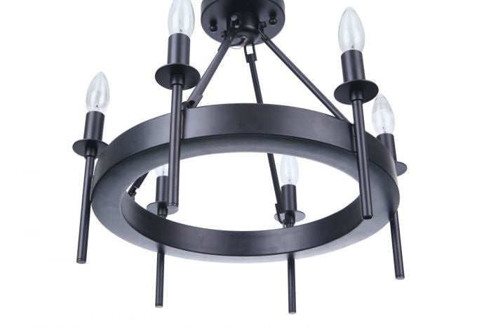 Craftmade Larrson 54356-FB Ceiling Light - Flat Black