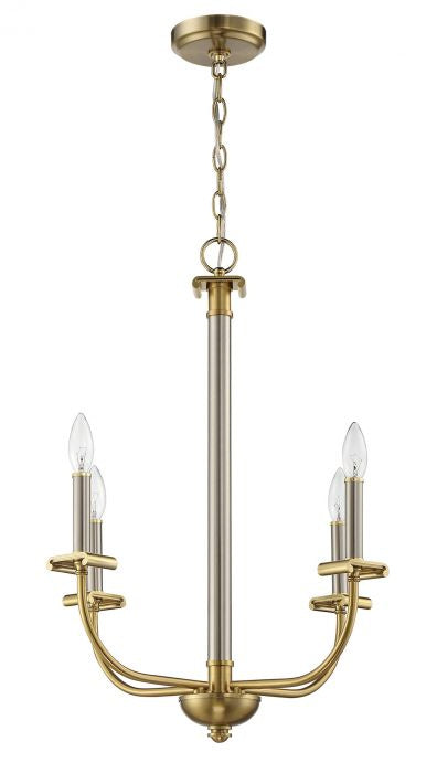 Craftmade Stanza 54824-BNKSB Chandelier Light - Brushed Polished Nickel/Satin Brass