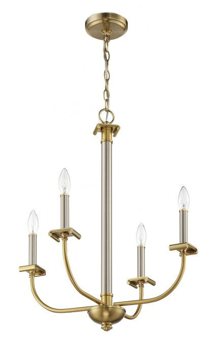 Craftmade Stanza 54824-BNKSB Chandelier Light - Brushed Polished Nickel/Satin Brass