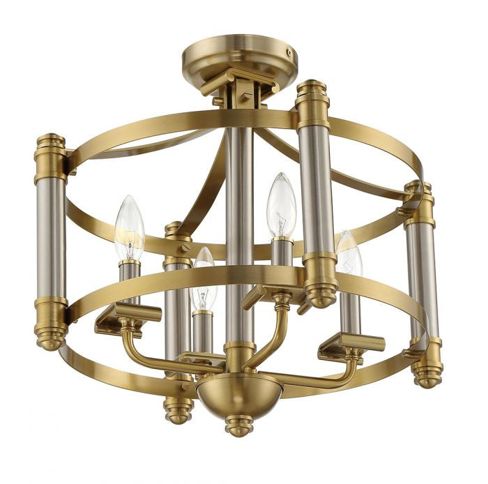 Craftmade Stanza 54854-BNKSB Ceiling Light - Brushed Polished Nickel/Satin Brass