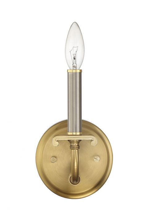 Craftmade Stanza 54861-BNKSB Wall Sconce Light - Brushed Polished Nickel/Satin Brass