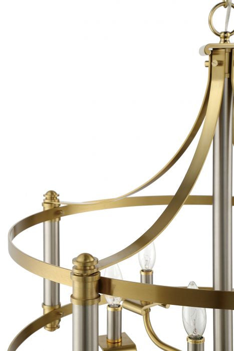 Craftmade Stanza 54896-BNKSB Chandelier Light - Brushed Polished Nickel/Satin Brass