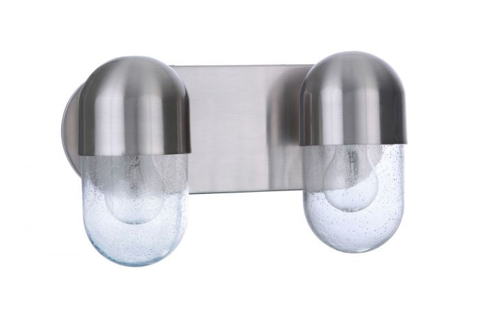 Craftmade Pill 55002-BNK Bath Vanity Light 14 in. wide - Brushed Polished Nickel