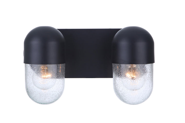 Craftmade Pill 55002-FB Bath Vanity Light 14 in. wide - Flat Black