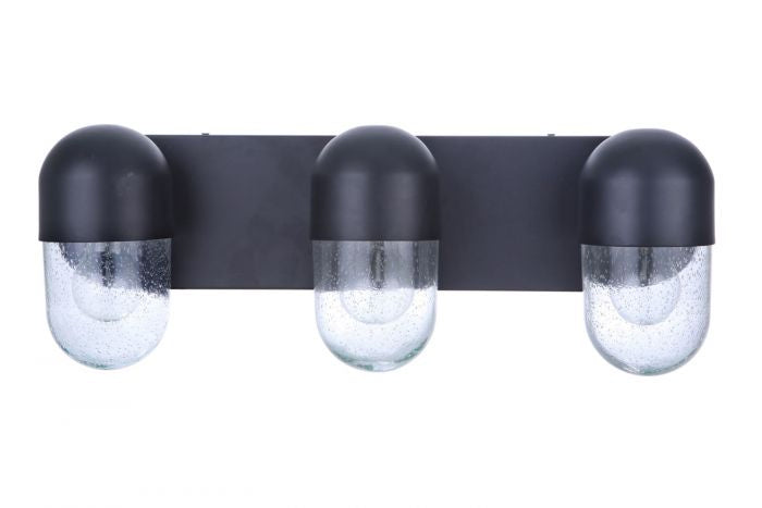 Craftmade Pill 55003-FB Bath Vanity Light 23 in. wide - Flat Black