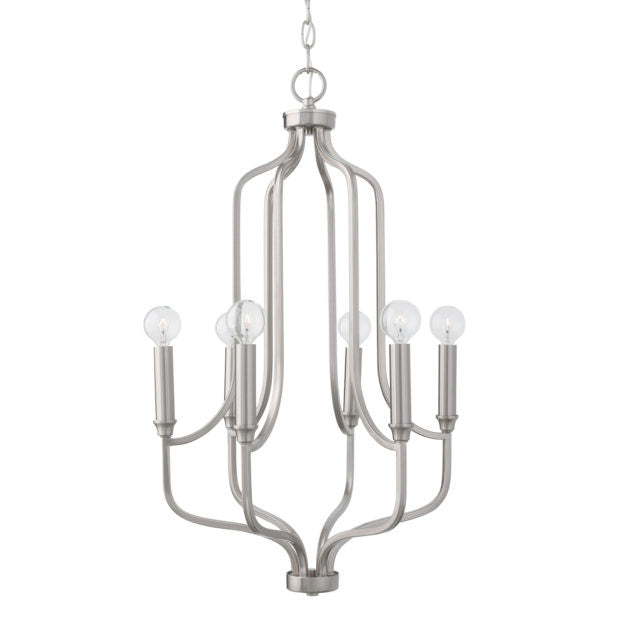 Capital Reeves 439261BN Chandelier Light - Brushed Nickel