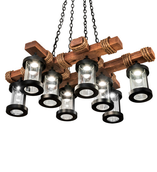 Meyda Tiffany Wood Beam 237422 Chandelier Light -