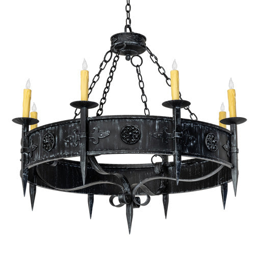 Meyda Tiffany Calandra 239061 Chandelier Light - Wrought Iron