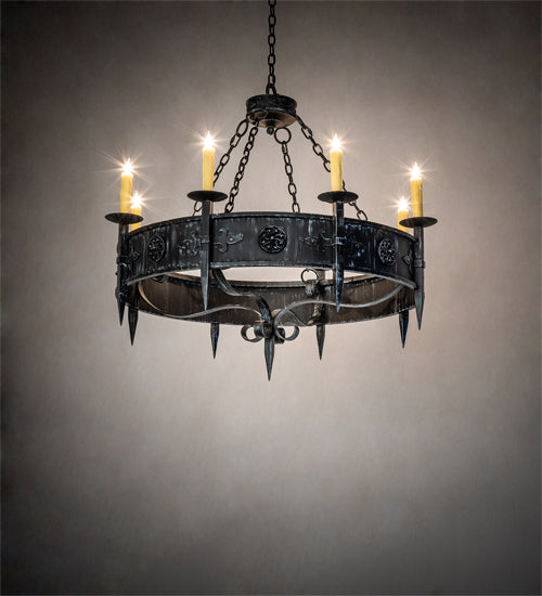 Meyda Tiffany Calandra 239061 Chandelier Light - Wrought Iron