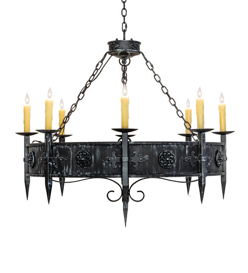 Meyda Tiffany Calandra 239061 Chandelier Light - Wrought Iron