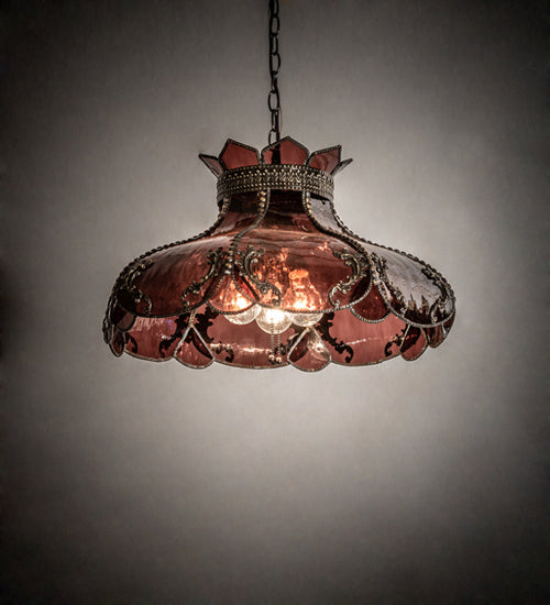 Meyda Tiffany Elizabeth 240481 Pendant Light - Craftsman Brown