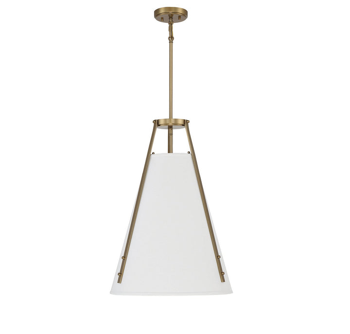 Savoy House Newport 7-2521-4-322 Pendant Light - Warm Brass