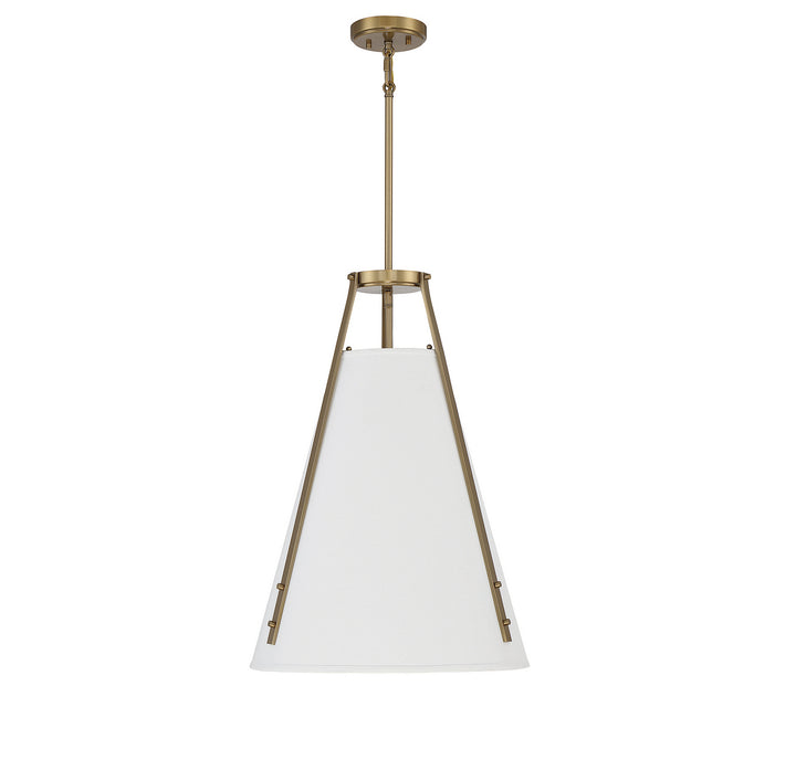 Savoy House Newport 7-2521-4-322 Pendant Light - Warm Brass