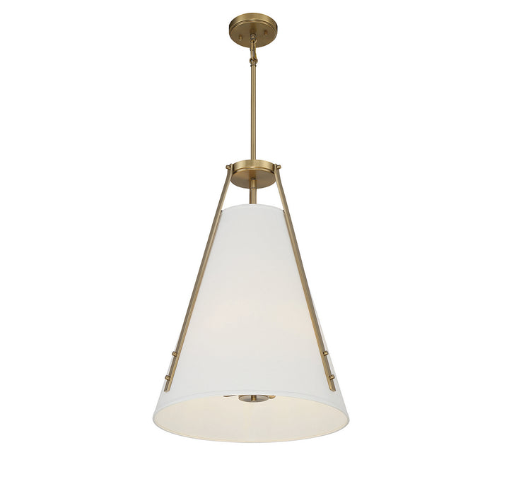 Savoy House Newport 7-2521-4-322 Pendant Light - Warm Brass