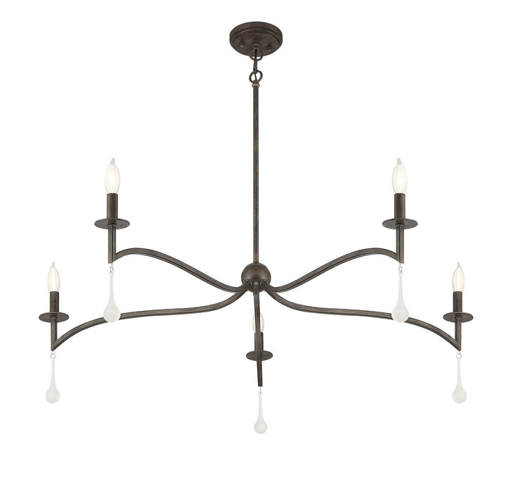 Savoy House Laramie 1-1099-5-183 Chandelier Light - Chelsea Walnut
