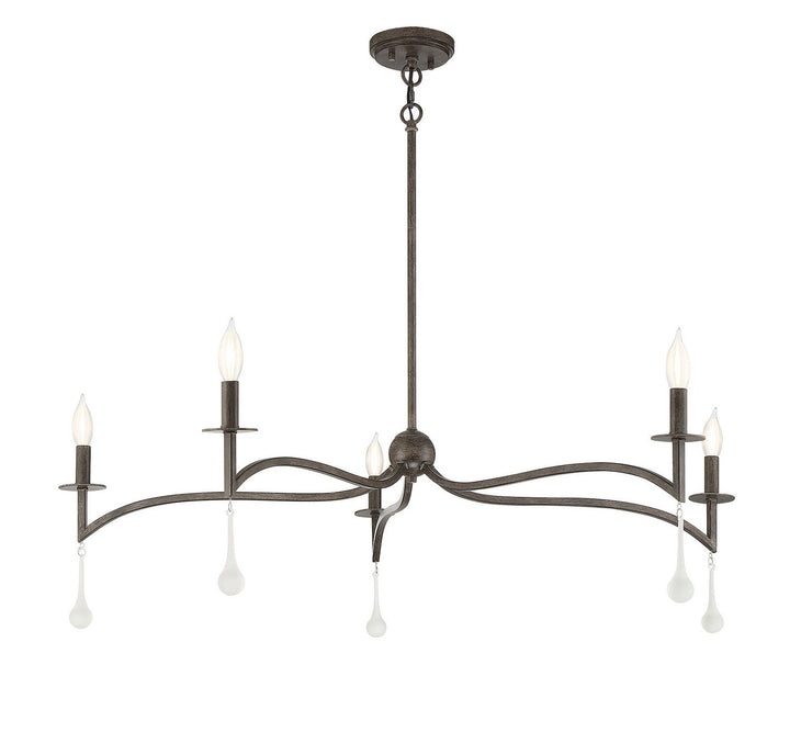 Savoy House Laramie 1-1099-5-183 Chandelier Light - Chelsea Walnut