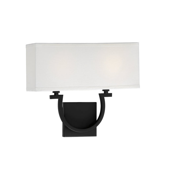Savoy House Rhodes 9-998-2-89 Wall Sconce Light - Matte Black