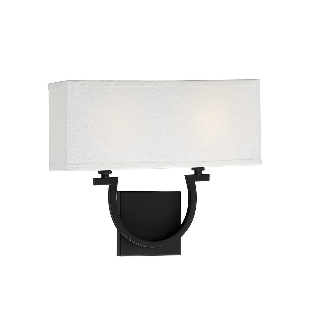 Savoy House Rhodes 9-998-2-89 Wall Sconce Light - Matte Black