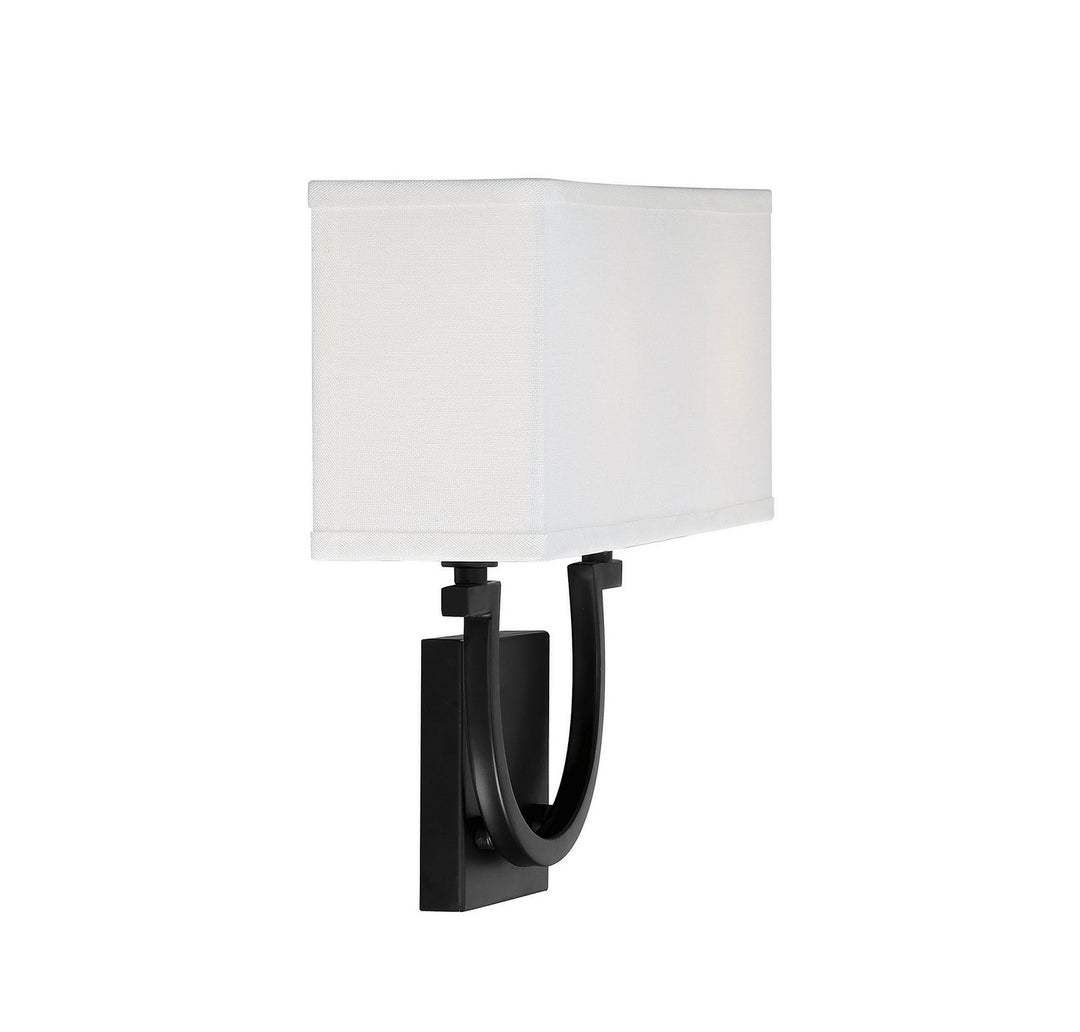 Savoy House Rhodes 9-998-2-89 Wall Sconce Light - Matte Black
