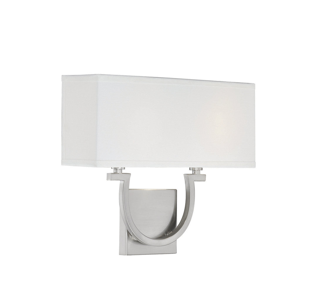 Savoy House Rhodes 9-998-2-SN Wall Sconce Light - Satin Nickel