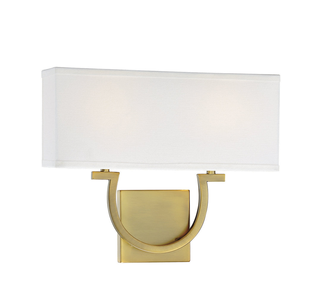 Savoy House Rhodes 9-998-2-322 Wall Sconce Light - Warm Brass