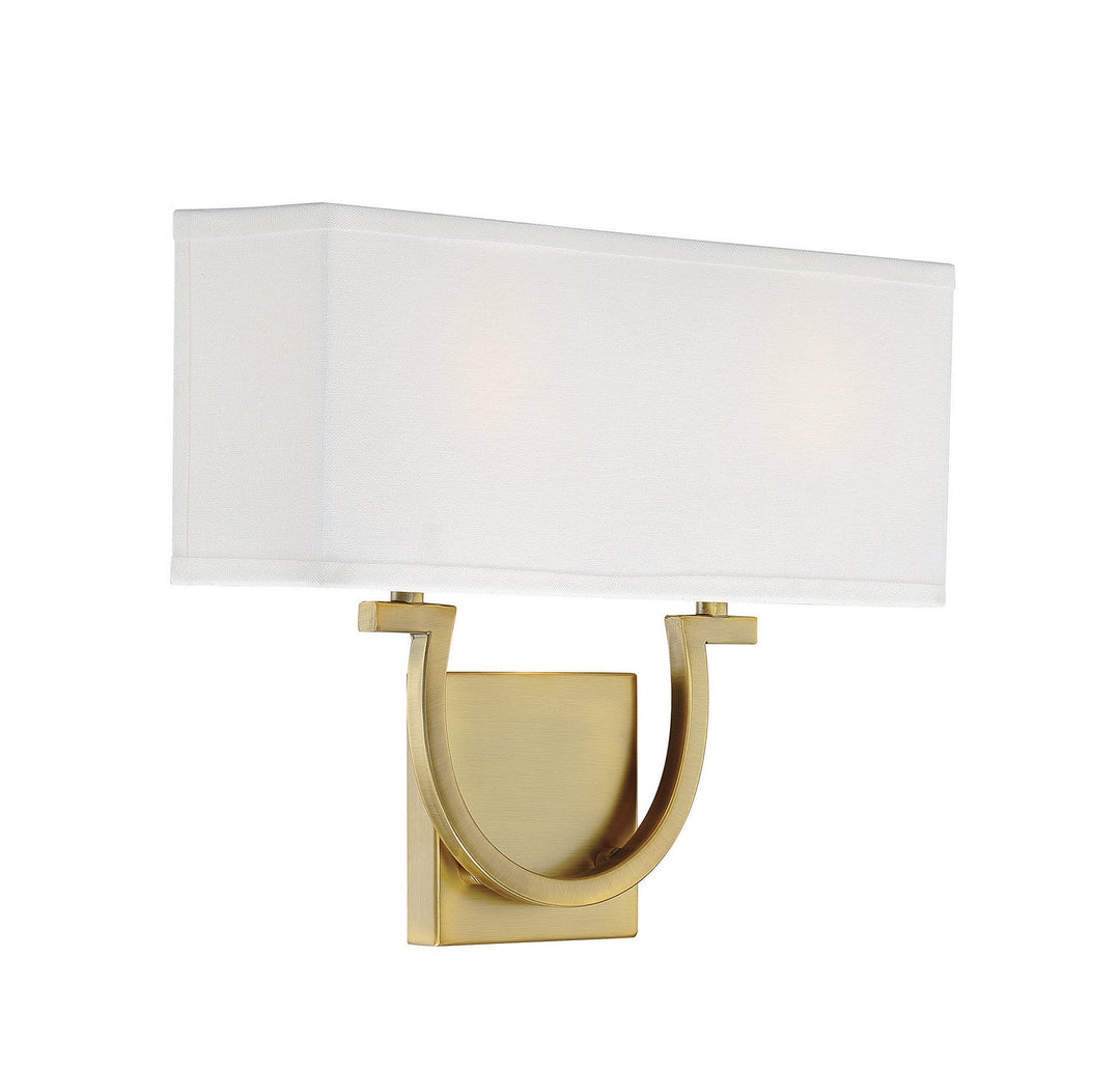 Savoy House Rhodes 9-998-2-322 Wall Sconce Light - Warm Brass