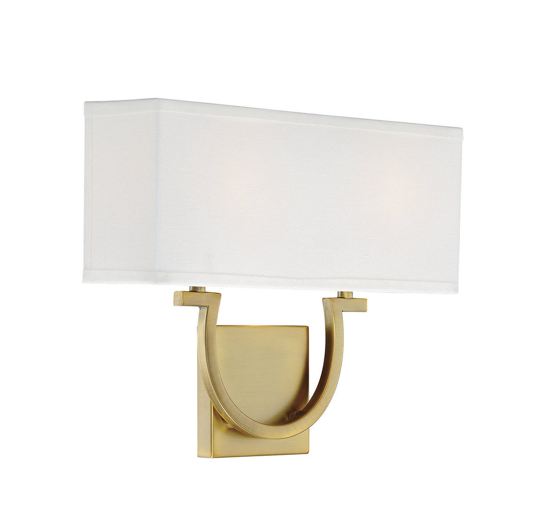 Savoy House Rhodes 9-998-2-322 Wall Sconce Light - Warm Brass